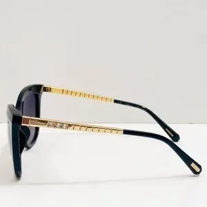 ? New/Authentic Chopard Black Cat Eye Sunglasses ▪️ SCH260S 700 ▪️ 54-19-135 CHOPARD Sunglasses - SCH338S (0700) – Sight Optics main image 4